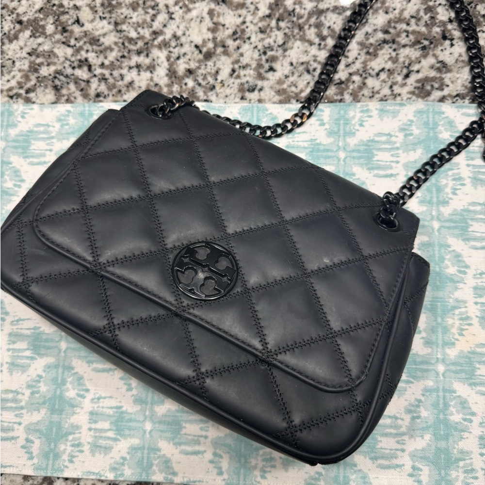 Willa black matte toy burch